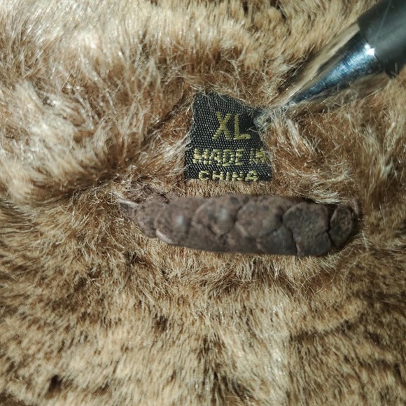 EUC Robert Comstock Expedition; Brown Leather Jacket w/ Tan Faux Fur Lining; XL - Picture 6 of 11